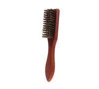 PRETYZOOM Brosse à Barbe Rétro en Bois et Nylon pour Hommes Poils Souples Démêlante Coiffure Barbe Salon Usage Professionnel et Personnel
