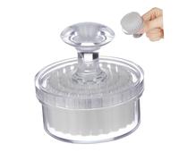 PRETYZOOM Brosse Faciale Manuelle Blanche avec Couvercle, Brosse Nettoyante Visage, Exfoliation Douce et Nettoyage Profond, Accessoire Beauté pour Peau Éclatante et Pores Purifiés