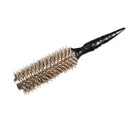 PRETYZOOM Brosse Ronde Poils de Sanglier pour Brushing Brosse Coiffage Petite Cheveux Courts et Résistante pour Coiffure Précise Cheveux Adaptée Salon et Usage Quotidien