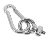 PRETYZOOM Butées de Rails D'auvent en Acier Inoxydable Argenté, Clips de Fixation Légers et Compacts pour Rail D'auvent de Camping-Car, Kayak et Bateau