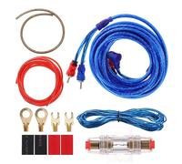 PRETYZOOM Câble Alimentation pour Amplificateur de Voiture Cuivre Pur Kit Complet de Câblage avec Accessoires