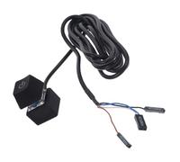 PRETYZOOM Câble Rallonge Noir pour Bouton d'alimentation PC LED, Design Petit et Portable en Cuivre et Abs, pour Ordinateur de Bureau et Bureaux