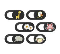 PRETYZOOM Cache-caméra pour Ordinateur Portable et Tablette en Abs, Lot de 6 Pièces, Protection Pratique et Discrète sans Gêner L'utilisation Normale