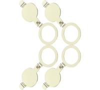 PRETYZOOM Cache-jonction en Cuivre pour Œil de Porte, Protection Porte de Voiture 4pcs, Bloque la Vue Extérieure, Matériau Cuivre, pour Appartement
