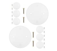 PRETYZOOM Cache Plafonnier Rond en Plastique Pp pour Maison et Bureau, Lot de 8 Pièces avec Installation Facile et Design Moderne Épuré