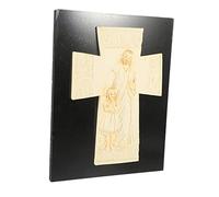 PRETYZOOM Cadeaux Pour Anniversaire De Mariage Tableau Suspendu Du Baptême De Jésus Pendentif De Baptême à Domicile Ornement Résine Statue De Saint Jésus Cadeau Religieux