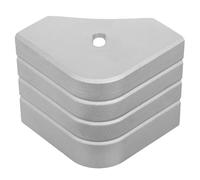 PRETYZOOM Capuchon Angle Aluminium pour Ponton Protection Anti-dérapante des Coins de Pont Couverture de Bout de Rail pour Bateau Accessoire Marin pour Sécurité et Remplacement