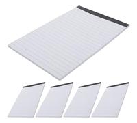 PRETYZOOM Carnets de Note Format A5, 5 Blocs-notes 25 Feuilles en Papier, Cahiers pour Comptes Rendus et Brouillons, Design Simple pour Bureau et Enseignants