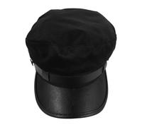 PRETYZOOM Casquette de Facteur Rétro Décennie 1980 Noire, Style Photo | Tissu et Plastique, Forme Structurée, Respirante, Protection Solaire, pour Printemps et Automne