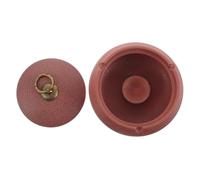 PRETYZOOM Cendrier en Céramique Décoratif avec Couvercle, Coupe-Vent et Base Stable, pour Intérieur et Bureau, Expérience de Fumeur Sûre et Élégante