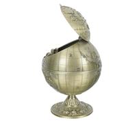 PRETYZOOM Cendrier Fantaisie en Forme De Globe pour Salon Couvercle Décoratif Style Rétro Souvenir pour Décoration De Bureau