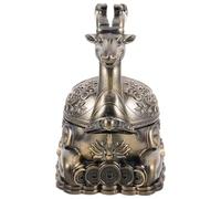 PRETYZOOM Cendrier Vintage avec Couvercle Alliage de Zinc Résistant Au Vent et Portable Cendrier à Cigare Gravé Cerf pour Balcon Terrasse Bureau et Maison Anti-dispersions et Facile à