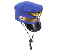 PRETYZOOM Chapeau pour Chien en Polyester Bleu, Accessoire Photo Ajustable pour Animaux, Décoration Élégante et Confortable pour Fêtes d'halloween et W nds