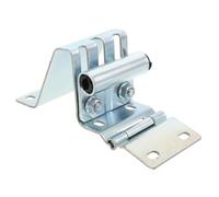PRETYZOOM Charnière Industrielle pour Porte de Garage et Porte Sectionnelle en Métal Argenté Pivot Double Roulement et Revêtement D'oxydation pour Bâtiments Neufs et Usage Commercial