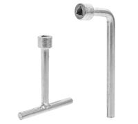 PRETYZOOM Clé à Tête Triangulaire Outil Portable de Démontage en Acier Inoxydable 2pcs pour Vis Antivol pour Fixation Boulon, Usage Professionnel et Domestique