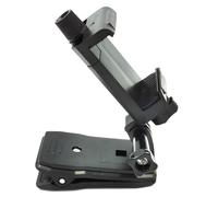 PRETYZOOM Clip de Caméra d'action Rotatif 360° en Abs Noir, Sangle Résistante et Facile à Installer pour Téléphone et Caméra Sportive, Fixation pour Paquet à Dos ou Paquet de Transport
