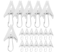 PRETYZOOM Clips De Rideaux avec Crochets Plastique Robustes Anneaux À Pince pour Rideaux Draps Accessoires Maison Décoration Multifonctionnels 3X1.5X5Cm