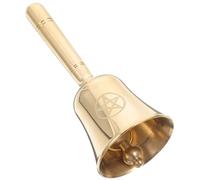 PRETYZOOM Clochette à Main en Métal 9,8 Cm Pentagramme pour Pratiques Spirituelles et Divination Lors de Cérémonies de Tarot