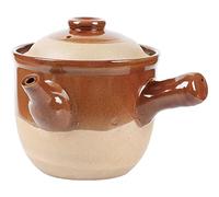 PRETYZOOM Cocotte En Terre Cuite Traditionnelle 1,5 l Marmite à Remède Résistante Haute Température Cuisson Gaz Pour Médecine Chinoise Usage Domestique