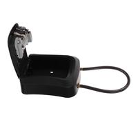 PRETYZOOM Coffre-Fort Extérieur pour Clés en Alliage de Zinc et Acier Noir Serrure Sécurisée, Protection des Clés de Rechange et Accès Facile pour Sites de Gestion et Soins