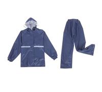 PRETYZOOM Combinaison Imperméable et Coupe-Vent pour Moto, Veste Légère en Oxford Pantalon Double Couche, Randonnée Conduite Pluie