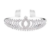 PRETYZOOM Concours De Noces Anniversaire De Cristal Bandeaux De Princesse Coiffure De Mariage Diadème De Cristal Couronnes Diadème De Mariée Coiffe De Mariée Casque Accessoires Cheveu