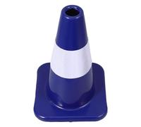 PRETYZOOM Cône de Sécurité Orange en PVC Portable Collerette Réfléchissante pour Parkings et Chantiers, Visibilité Maximale et Signalisation Routière