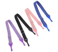 PRETYZOOM Cordons Élastiques pour Porter Autour du Cou Couleur Aléatoire 4 Pièces Lanières Réglables et Garder les Lunettes Propres pour Lunettes de Soleil pour Activités