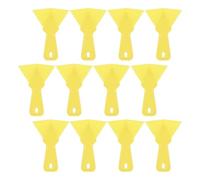 PRETYZOOM Couteaux D'angle pour Cloisons Sèches 12pcs en Plastique Jaune, Outil Réutilisable pour Enduit Facile et Précis, Spatule Épaisse pour Angles Intérieurs et Extérieurs