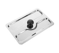 PRETYZOOM Couvercle Anti-poussière en Acier Inoxydable pour Grille Automatique, Protection Supérieure Solide, Accessoire Cuisine pour Machine Petit-déjeuner, Design Moderne Compatible