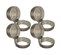 PRETYZOOM Couvercles de Boutons de Cuisinière à Gaz Prévention des Accidents Domestiques Noirs en PC, Lot de 4, Protection Sécurisée le Feu pour Garçon et Filles et Animaux