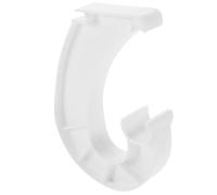 PRETYZOOM Crochet de Support de S pour Tringle, Blanc, Plastique | Usage Polyvalent pour Rangement, la Cuisine et Salle de Bain, Format Compact 3/4, Installation sans Perçage