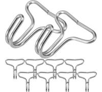 PRETYZOOM Crochets de Fixation pour Housse de Siège Auto en Acier Inoxydable, Lot de 50 Pièces, Clips Robustes pour Coussin et Tapis de Siège Auto, Accessoires Polyvalents pour Intérieur