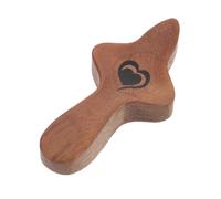 PRETYZOOM Croix Tenir du Bois Confortable pour Stress Soulagement Soutien Décoration Religieuse Compacte et Facile à pour Prière