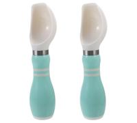 PRETYZOOM Cuillères à Glace en Acier Inoxydable 2pcs Boule de Melon et Cuillère à Fruits, Design Ergonomique, Faciles à Nettoyer pour Usage Domestique et Vacances Couleur Couleur Aléatoire