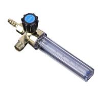 PRETYZOOM Débitmètre en Alliage 1/4Pt 0,35Mpa 7Mm pour Argon et Dioxyde de Carbone Manomètre Précis Adapté Brasage Gaz Usage Industriel