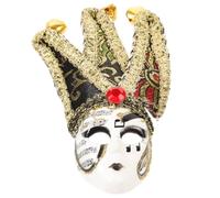 PRETYZOOM Décoration Clown 3 Pièces Mini+réfrigérateur Thème du Carnaval Aimants De Réfrigérateur Mardi Gras Masque Vénitien Autocollant Magnétique La Modélisation Bureau Congélateur en Tissu