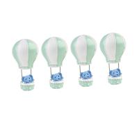 PRETYZOOM Décorations de Gâteau Éléphant en Résine Verte 4 Pièces Décoration de Gâteau Montgolfière Créative pour Fête D’Garçon et Filles Fournitures de Fête et Accessoires Anniversaire