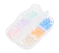PRETYZOOM Décorations D'ongles Boîte de 6 Compartiments Cœur Changeant de Couleur en Résine Accessoires Pratiques pour Manucure en Salon ou Usage Personnel