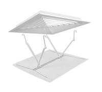PRETYZOOM Déflecteur de Ventilation de Plafond Carré Blanc en Fer et Tissu, Facile à Installer Design Simple, pour Maison et Bureau pour Diriger le Flux D'air Climatisé