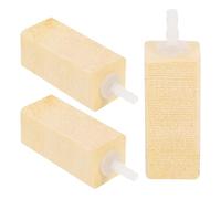 PRETYZOOM Diffuseur à Bulles en Bois 3pcs, Bulleur pour Aquarium Silencieux Grosse Surface de Sortie, Accessoire Aquarium pour Skimmer à Protéines et Eau Douce