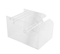 PRETYZOOM Distributeur D'étiquettes Ajustement Précis et Réglable 3 Emplacements en Acrylique Distribution Fluide Maison L'e-commerce