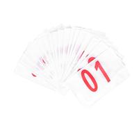 PRETYZOOM Dossards de Course Numéros Imprimés Légers et Résistants Lot de 20 en Coton Polyester Courses à Pied Meetings Scolaires