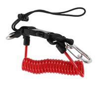 PRETYZOOM Dragonne de Plongée Rouge avec Boucle à Dégagement Rapide, Corde à Ressort Anti-perte en Acier Inoxydable et Nylon pour Appareil Photo Sous-marin et Activités Aquatiques