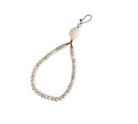 PRETYZOOM Dragonne Téléphone Courte Bodhi avec Perles Pendentif de Coque Mobile Sangle Anti-perte Légère et Résistante Accessoire Mode pour Smartphone