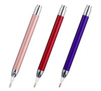 PRETYZOOM Ensemble 3 Stylos à Pointe Foreuse Lumineux LED pour Peinture Diamant, Accessoires pour Broderie Diamant et Nail Art