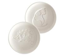 PRETYZOOM Ensemble de 2 Assiettes Rondes en Céramique pour Sauce Soja et Vinaigre, Multifonctionnelles, Sûres pour Garçon et Filles et Familles, pour Pique-niques ou École