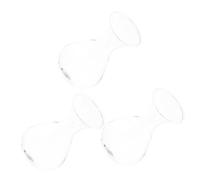 PRETYZOOM Ensemble De 3 Vases Suspendus Modernes en Verre avec Cadre en Bois Petit Support pour Plantes Hydroponiques pour Décoration De Salon