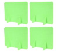 PRETYZOOM Ensemble de 4 Panneaux de Séparation de Bureau en Feutre Vert Clair 40X30 CM Séparateurs de Bureau pour Étudiants et Salles de Classe Cloisons Portables pour Confidentialité et
