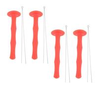 PRETYZOOM Ensemble de 4 Protège-Doigts en Silicone Rouge pour Tir à l'arc, Protège-Doigts D'archet Professionnel, Accessoire de Protection Doigts, Chasse et Tir Sportif